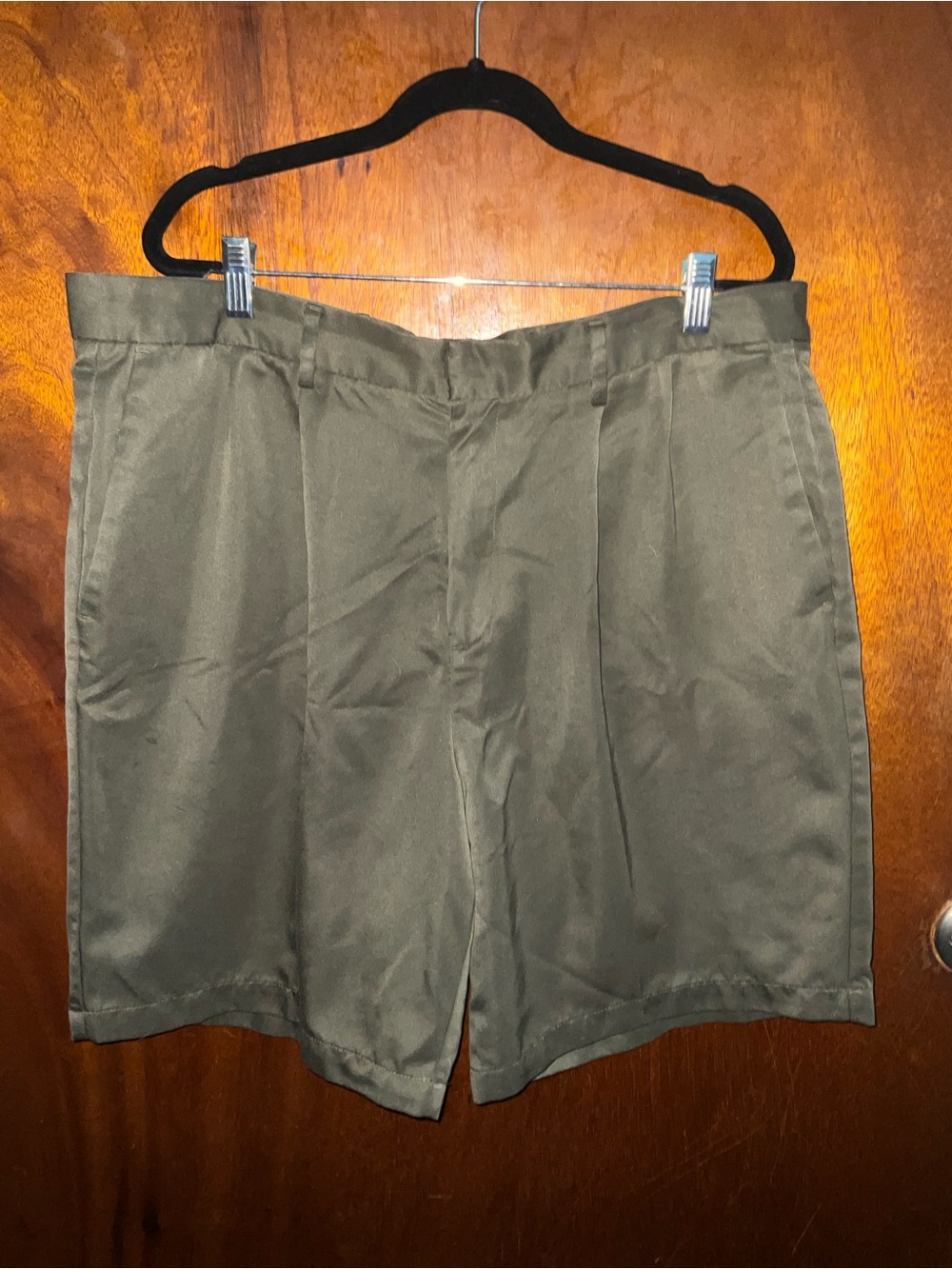Dockers Men's Olive Flat-Front Shorts
